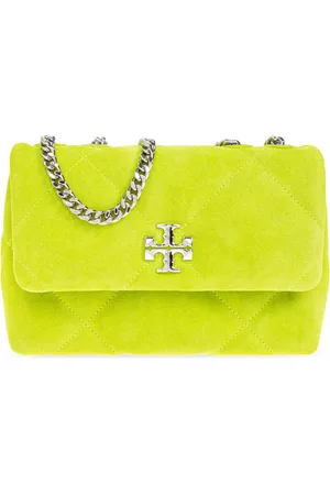 Tory Burch Taske, Dame, Grøn, ONE SIZE, Uld, Kira Diamond Quilt skuldertaske