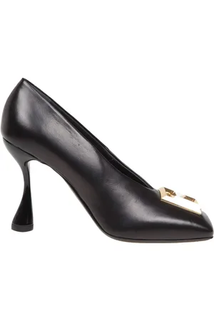 Balmain Sko, Dame, Sort, 37 EU, Læder, Sort Læder Skulpturel Hæl Pumps