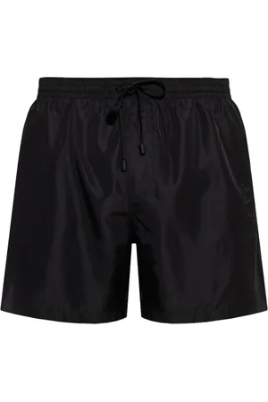 Balmain Badetøj, Herre, Sort, M, Uld, Sorte badeshorts Ss25 Stilfuldt nylon