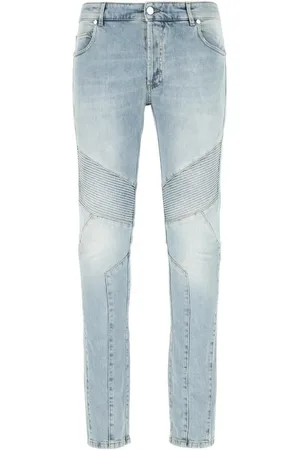 Balmain Jeans, Herre, Blå, W30, Bomuld, Slim Fit Blå Jeans