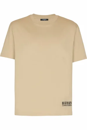 Balmain Top, Herre, , 2XL, Bomuld, Lille stempeltrykt T-shirt