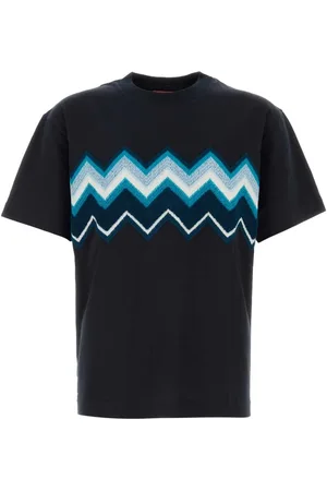 Missoni Top, Herre, Blå, 2XL, Bomuld, Midnight Bomuld T-Shirt