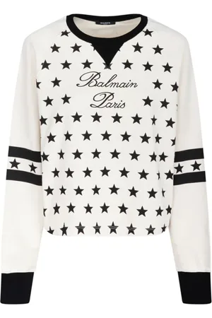 Balmain Sweathshirts & Hoodies, Dame, , XS, Bomuld, Stjernetrykt Sweater