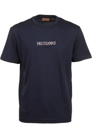 Missoni Top, Herre, Blå, S, Uld, Stilfulde T-shirts til Mænd og Kvinder