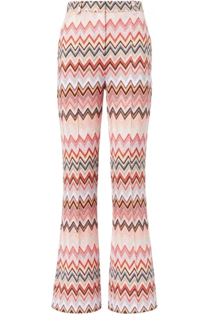 Missoni Bukser, Dame, Flerfarvet, XS, Uld, Gule bukser til et stilfuldt look
