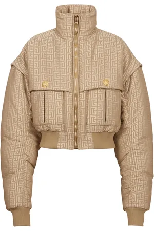 Balmain Jakke, Dame, , XS, PB Labyrinth cropped jacquard bomber