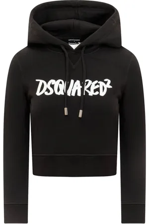 Dsquared2 Sweathshirts & Hoodies, Dame, Sort, XL, Bomuld, Moderne Sweatshirts til Mænd og Kvinder