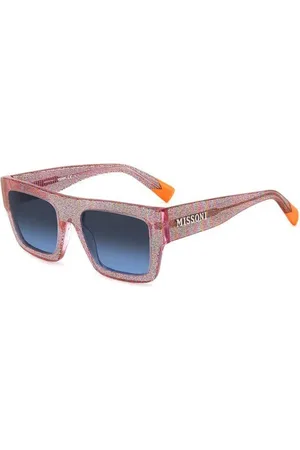 Missoni Tilbehør, unisex, Flerfarvet, 53 MM, Mode Solbriller med Stofindsatser