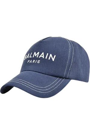 Balmain Tilbehør, unisex, Blå, ONE SIZE, Bomuld, Bomuldskasket med justerbar lukning