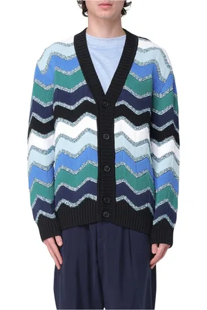 Missoni Strik, Herre, Flerfarvet, L, Knappe Cardigan Sweater til Kvinder