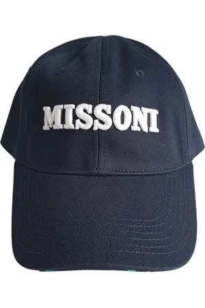 Missoni Tilbehør, Dame, Blå, ONE SIZE, Bomuld, Blå Bomuld Baseball Kasket