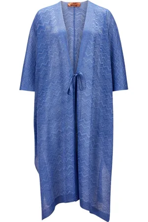 Missoni Jakke, Dame, Blå, ONE SIZE, Uld, Stilfulde Jakker til Mænd og Kvinder