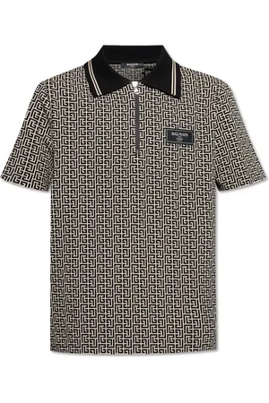 Balmain Top, Herre, , XL, Bomuld, Polo med Monogram