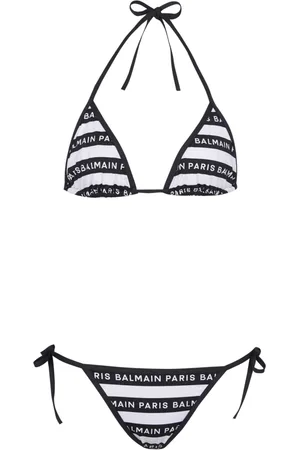 Balmain Badetøj, Dame, Sort, S, Paris trekantet bikini