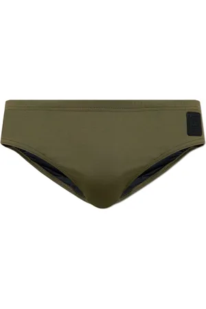 Balmain Badetøj, Herre, Grøn, XL, Uld, Svømmebriefs