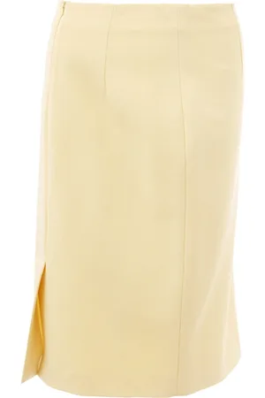 LARDINI Nederdel, Dame, Gul, XS, Viskose Pencil Skirt