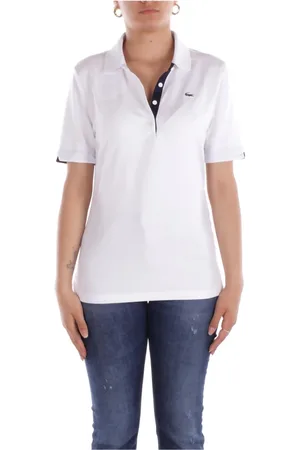 Lacoste Top, Dame, Hvid, S, Bomuld, Hvide T-shirts og Polos med frontknapper