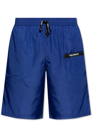 Balmain Badetøj, Herre, Blå, XS, Svømmeshorts med logo
