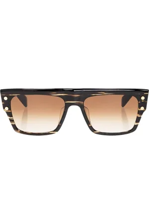 Balmain Tilbehør, unisex, Brun, ONE SIZE, Uld, ‘B-Iii’ solbriller