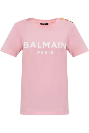 Balmain Top, Dame, Lyserød, S, Kortærmet Basis T-Shirt