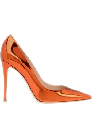 Gianvito Rossi Sko, Dame, , 41 1/2 EU, Læder, Metal Mango Decollete Sko Made in Italy