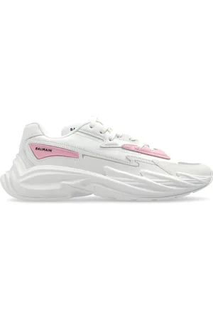 Balmain Sko, Dame, Hvid, 35 EU, Læder, Sports Sko