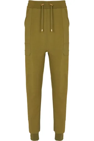 Balmain Bukser, Dame, Grøn, XS, Bomuld, Joggingbukser