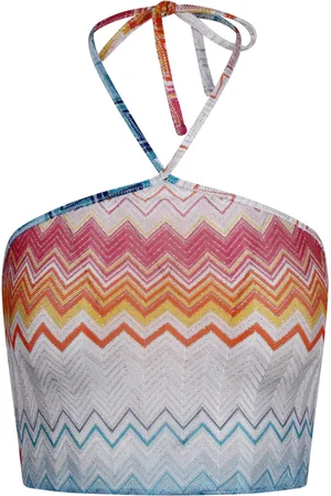 Missoni Top, Dame, Flerfarvet, S, Polyester, Zigzag Cutout Tank Top