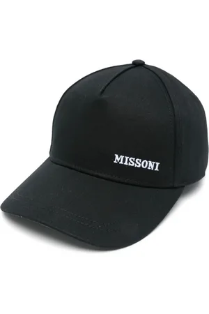 Missoni Tilbehør, Dame, Sort, ONE SIZE, Sort Kasket med Buet Skygge