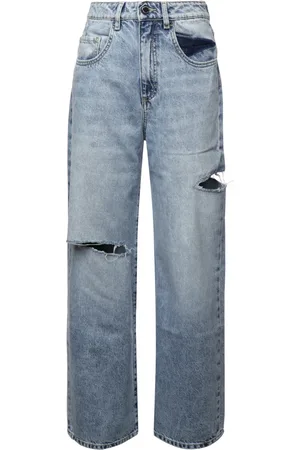 Icon Denim Jeans, Dame, Blå, W26, Denim, Blå Denim Jeans med Mellemtalje