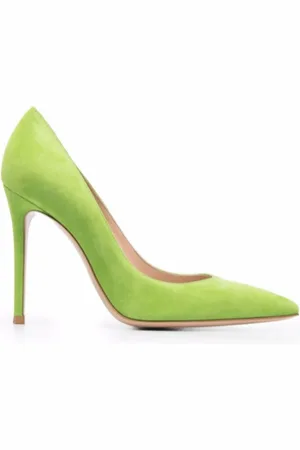 Gianvito Rossi Sko, Dame, Grøn, 36 EU, Suede, Grønne Suede Stiletter med Spids Tå