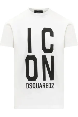 Dsquared2 Top, Herre, Hvid, L, Uld, Stilfulde T-shirts til mænd