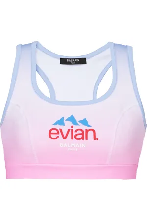 Balmain Sport, Dame, Flerfarvet, 2XS, Polyester, Logo-Print Sports BH
