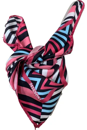 Missoni Tilbehør, Dame, Flerfarvet, ONE SIZE, Zigzag Silketørklæde