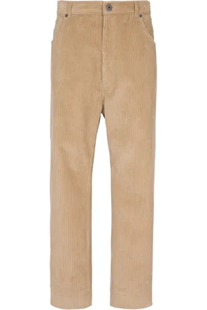 Balmain Bukser, Herre, Brun, W30, Bomuld, Bukser i corduroy