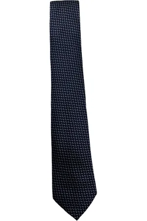 Missoni Tilbehør, unisex, Flerfarvet, ONE SIZE, Silkeslips Microfantasia Sort Baggrund