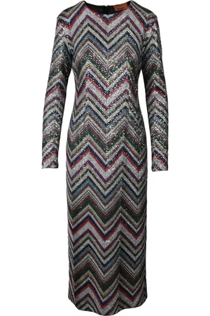 Missoni Kjole, Dame, Flerfarvet, S, Uld, Dametøj