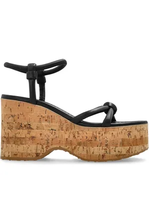 Gianvito Rossi Sko, Dame, Sort, 39 EU, Læder, Kilesandaler