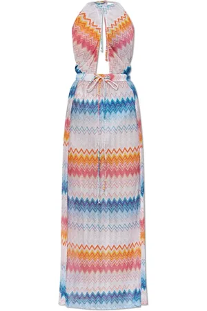 Missoni Kjole, Dame, Flerfarvet, S, Polyester, Strandkjole med lurextråd