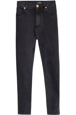 Balmain Jeans, Dame, Sort, L, Bomuld, Skinny jeans