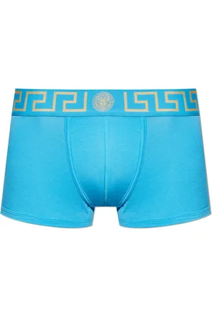 VERSACE Undertøj, Herre, Blå, 3XL, Bomuld, Bomuld boxershorts