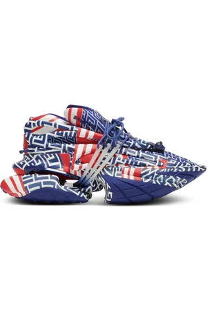 Balmain Sko, Herre, Flerfarvet, 42 EU, Nylon, Unicorn Sneakers