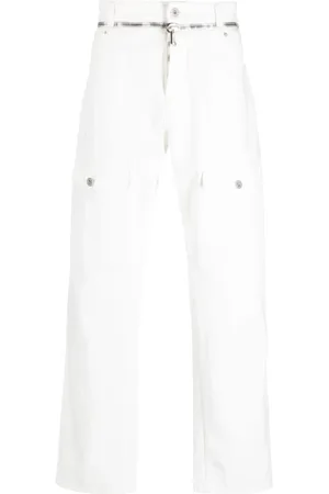 Balmain Jeans, Herre, Hvid, W30, Denim, Opgrader dit denim-spil med disse Straight Jeans