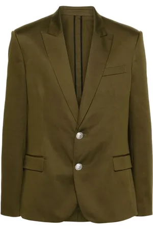 Balmain Jakke, Herre, Grøn, L, Bomuld, Blazers