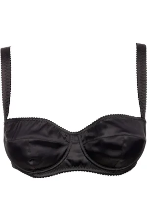 Dolce & Gabbana Undertøj, Dame, Sort, 2XL, Satin, Satin Balconette Bra