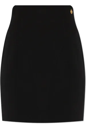 Balmain Nederdel, Dame, Sort, M, Uld, Nederdel med logo