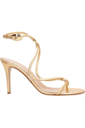 Gianvito Rossi Sko, Dame, Gul, 38 1/2 EU, Elegante Sommer Sandaler til Kvinder