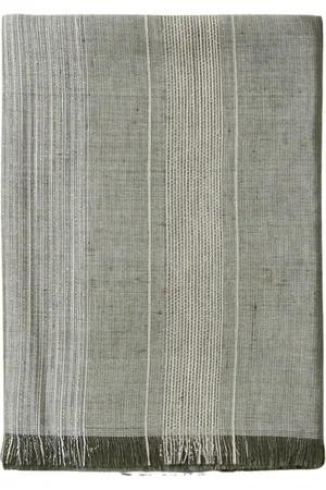 PESERICO SIGN Tilbehør, Dame, Grøn, ONE SIZE, Bomuld, Linned, silke, bomuld og Lurex jacquard stola