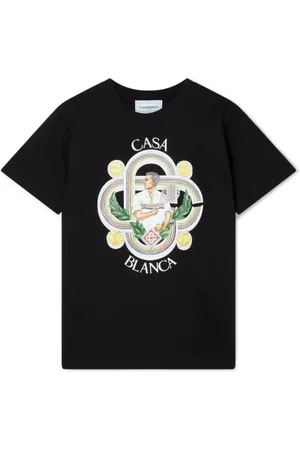 Casablanca Top, Herre, Sort, S, Bomuld, Le Joueur T-Shirt