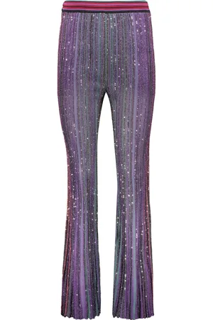 Missoni Bukser, Dame, Flerfarvet, XS, Polyester, Glitter Strikbukser